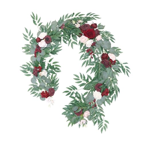 X-Institute Künstliche Rosen-Blumenranke, künstliche Hängepflanze, handgefertigt, grüner Tischläufer für Tisch, Festival, Party, Dekoration, grüner Tischläufer, Weihnachten, Herbst, handgefertigt X-Institute Künstliche Rosen-Blumenranke, künstliche Hängepflanze, handgefertigt, grüner Tischläufer für Tisch, Festival, Party, Dekoration, grüner Tischläufer, Weihnachten, Herbst, handgefertigt von X-Institute