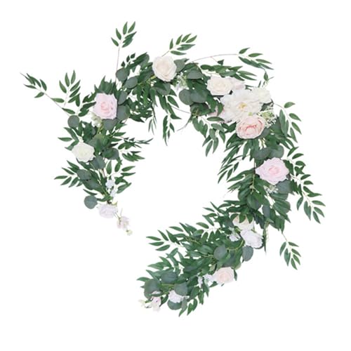 X-Institute Künstliche Rosen-Blumenranke, künstliche Hängepflanze, handgefertigt, grüner Tischläufer für Tisch, Festival, Party, Dekoration, grüner Tischläufer, Weihnachten, Herbst, handgefertigt X-Institute Künstliche Rosen-Blumenranke, künstliche Hängepflanze, handgefertigt, grüner Tischläufer für Tisch, Festival, Party, Dekoration, grüner Tischläufer, Weihnachten, Herbst, handgefertigt von X-Institute
