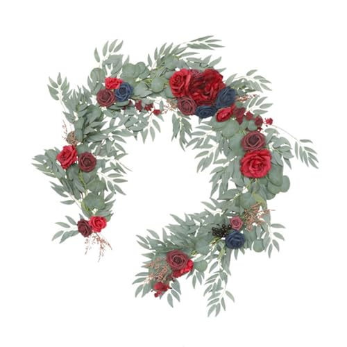 X-Institute Künstliche Rosen-Blumenranke, künstliche Hängepflanze, handgefertigt, grüner Tischläufer für Tisch, Festival, Party, Dekoration, grüner Tischläufer, Weihnachten, Herbst, handgefertigt X-Institute Künstliche Rosen-Blumenranke, künstliche Hängepflanze, handgefertigt, grüner Tischläufer für Tisch, Festival, Party, Dekoration, grüner Tischläufer, Weihnachten, Herbst, handgefertigt von X-Institute