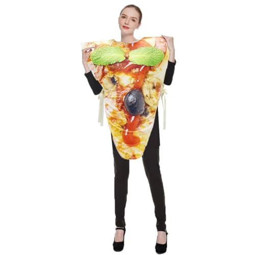 X-Institute Lustiges Unisex-Kostüm für Erwachsene, Pizza-Hamburger-Outfit für Cosplay, Themen-Event, Festival, Feier, bequemes Kostüm von X-Institute
