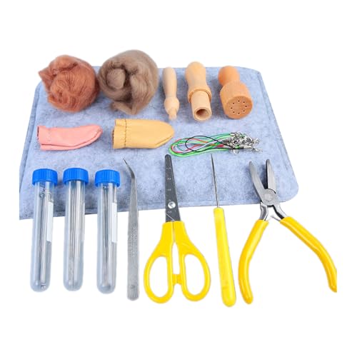 X-Institute Mehrfarbiges Nadelfilz-Set, Wollfilz-Werkzeuge, handgefertigtes Filznadel-Set, Materialpackung, Filzstoff, Puppen, Nadelfilz-Sets für Anfänger X-Institute Mehrfarbiges Nadelfilz-Set, Wollfilz-Werkzeuge, handgefertigtes Filznadel-Set, Materialpackung, Filzstoff, Puppen, Nadelfilz-Sets für Anfänger von X-Institute