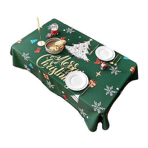 X-Institute Rechteckige Weihnachtstischdecke, öldicht, auslaufsicher, wasserabweisend, Tischdecke für Dekoration X-Institute Rechteckige Weihnachtstischdecke, öldicht, auslaufsicher, wasserabweisend, Tischdecke für Dekoration von X-Institute