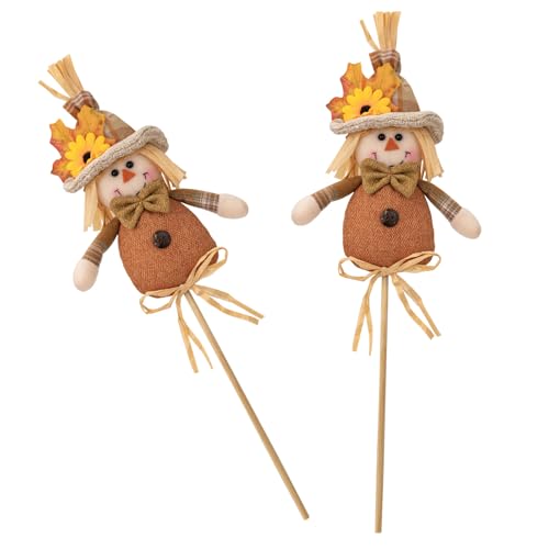 X-Institute Set mit 2 Figuren, Vogelscheuchen, Weihnachtsdekoration, Garten-Strohpuppen von X-Institute