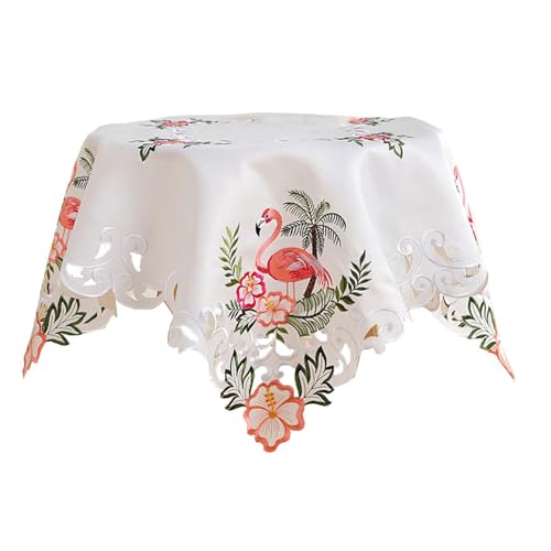 X-Institute Tischdecke mit Blumenstickerei, hohl, Spitze, schmutzabweisend, Stoff, Tischdecke für Esszimmer, Buffet, Urlaub, Hochzeit, Party, Dekoration X-Institute Tischdecke mit Blumenstickerei, hohl, Spitze, schmutzabweisend, Stoff, Tischdecke für Esszimmer, Buffet, Urlaub, Hochzeit, Party, Dekoration von X-Institute