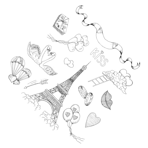 X-Institute Transparente Silikon-Stempel für Kartenherstellung, Scrapbooking, Prägung, Album, Herz, Gummidichtungsstempel, Dekoration, Silikonstempel zum Basteln X-Institute Transparente Silikon-Stempel für Kartenherstellung, Scrapbooking, Prägung, Album, Herz, Gummidichtungsstempel, Dekoration, Silikonstempel zum Basteln von X-Institute