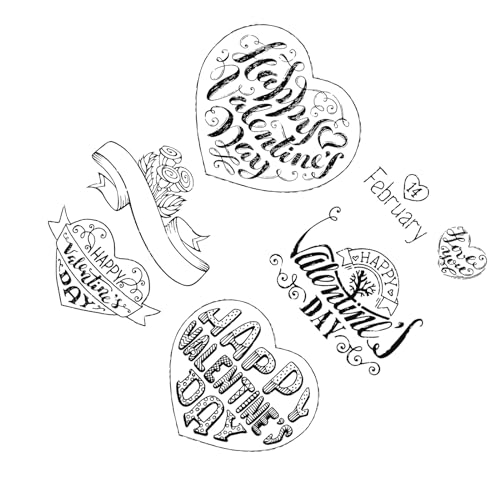 X-Institute Transparente Silikon-Stempel für Kartenherstellung, Scrapbooking, Prägung, Album, Herz, Gummidichtungsstempel, Dekoration, Silikonstempel zum Basteln X-Institute Transparente Silikon-Stempel für Kartenherstellung, Scrapbooking, Prägung, Album, Herz, Gummidichtungsstempel, Dekoration, Silikonstempel zum Basteln von X-Institute