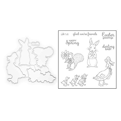 X-Institute Transparente Silikonstempel mit Entenmuster, Stanzformen für Alben, Papierkarten, Scrapbooking von X-Institute