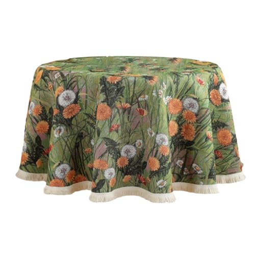 X-Institute Vielseitige Tischdecke, weicher Stoff, Blumen-Tischdecke, 100 cm/150 cm/120 cm, Küchentischdecke, leicht zu reinigen, Tischdecke von X-Institute