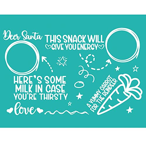 X-Institute Weihnachts-Siebdruck-Schablone, handgefertigte Bastelprojekte für T-Shirts, Stoff, Kleidung, Holztafel, Dekoration, selbstklebend, Siebdruck, Schablone, Netz-Transfers X-Institute Weihnachts-Siebdruck-Schablone, handgefertigte Bastelprojekte für T-Shirts, Stoff, Kleidung, Holztafel, Dekoration, selbstklebend, Siebdruck, Schablone, Netz-Transfers von X-Institute