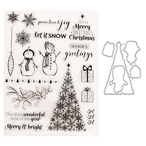 X-Institute Weihnachts-Siegelstempel mit Stanzformen-Set für Scrapbooking, Fotoalbum, Papierkarten, Bastelkunst von X-Institute
