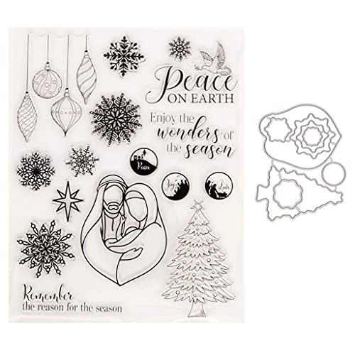 X-Institute Weihnachts-Siegelstempel mit Stanzformen-Set für Scrapbooking, Fotoalbum, Papierkarten, Bastelkunst von X-Institute