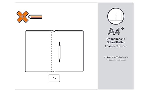 A4+ Doppeltasche Schnellhefter für das revolutionäre X17-Notizbuch von X17