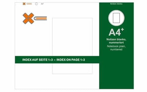 X17 A4+ Notizen/Notizheft | blanko für das revolutionäre X17-Notizbuch mit auswechselbaren Heften von X17