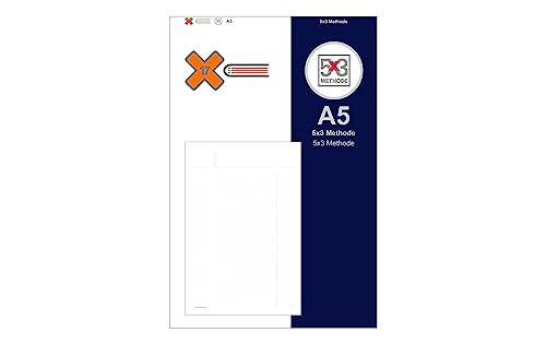 X17 A5 Notizen/Notizheft | 5X3 Methode für das revolutionäre X17-Notizbuch mit auswechselbaren Heften von X17