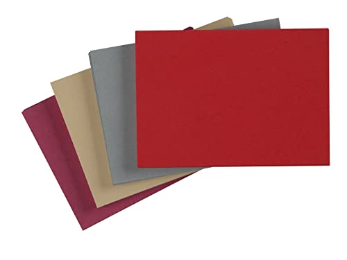 X17- Mind-Papers Nachfüllpack, DIN A5, Ca.100 Karteikarten/Lernkarten, Farbe: beere, sandbraun, schiefer, rot von X17