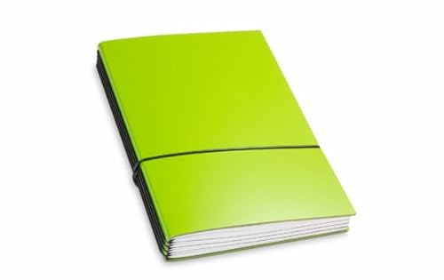 X17 Notizbuch A5, grün; aus recyceltem Leder. Austauschbare Notizhefte (blanko, liniert, kariert, gepunktet) Made in Germany von X17