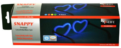X4-Life Snappy Leuchtbrillen Set, 4 Stück 700876 X4-Life Snappy Leuchtbrillen Set, 4 Stück 700876 von X4-LIFE