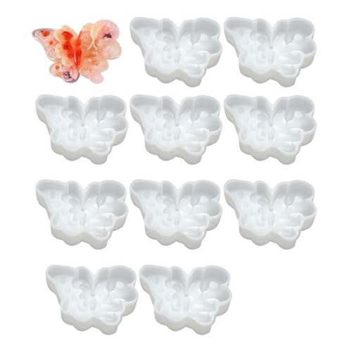 10 Stück Kerzenherstellungsformen 3D zarte Dekorationen Kerze Silikon Handwerk Anhänger zarte Kerzenform Gießformen von XAGMODSHN