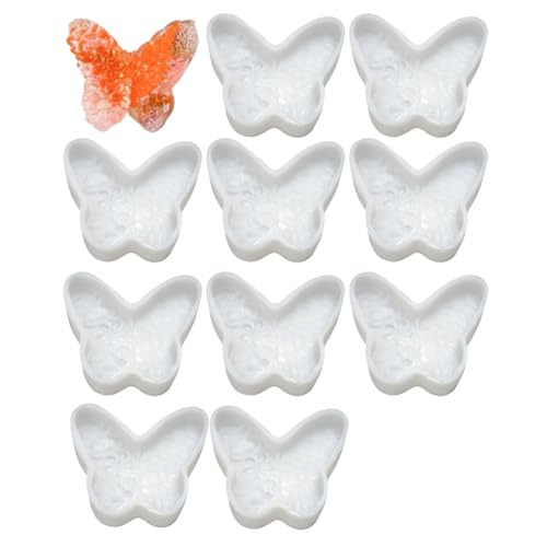 10 Stück Kerzenherstellungsformen 3D zarte Dekorationen Kerze Silikon Handwerk Anhänger zarte Kerzenform Gießformen von XAGMODSHN