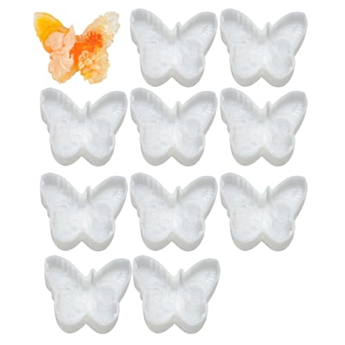 10 Stück Kerzenherstellungsformen 3D zarte Dekorationen Kerze Silikon Handwerk Anhänger zarte Kerzenform Gießformen von XAGMODSHN