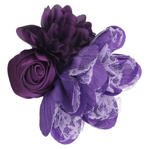 15 cm Seidenrosen-Applikation, handgefertigt, Abendkleider, Nähen, Tänzerin, Kleid, Ansteckbrosche, Nähflicken und Blumenapplikation von XAGMODSHN