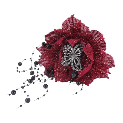 15 cm gefiederte Schmetterlingsblumen-Applikation für handgemachtes Abendkleid, zum Nähen von Blumen, für Kleid, Corsage, Ansteckblumen, Zubehör von XAGMODSHN