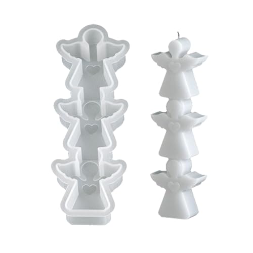 3 In 1 Weihnachtskerze Schimmelpilze Santa Rentier Angel Gingerbreads Mann Silikon Backwerkzeug Für Festliche Dekore Weihnachtsfeier Silikonform Formbackwerkzeuge von XAGMODSHN