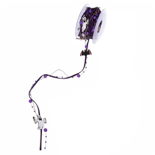 5 m langes Halloween-Partyband, Premium-Polyester, Bastelzubehör für Geschenkverpackungen, Dekorationen, Geschenkverpackungen, Polyesterband 5 m langes Halloween-Partyband, Premium-Polyester, Bastelzubehör für Geschenkverpackungen, Dekorationen, Geschenkverpackungen, Polyesterband von XAGMODSHN