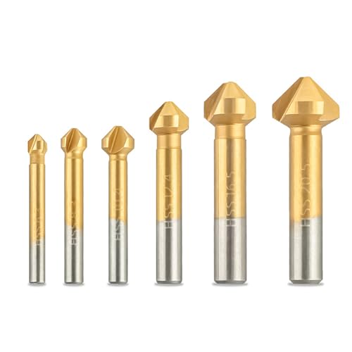 6/7pcs Countersink Drill Bits Countersink Drill Bits Set 3 Flöte Countersinsin 6/7pcs Countersink Drill Bits Countersink Drill Bits Set 3 Flöte Countersinsin von XAGMODSHN