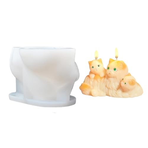 Easy Release Home Decors Kerzenform Kreative Katzen Und Hundeharz Ornament Schimmel Für Kerzen Und Zuhause Dekore Bastelhandwerk von XAGMODSHN