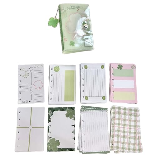 Ein 7-Binder Notebook Aufkleber Speicher Organisatoren Vier Blatt Clovers Sticker Book Sticker Organisatoren von XAGMODSHN