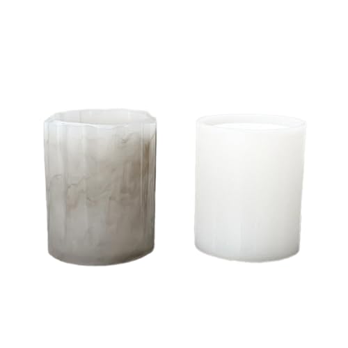 Epoxidharz-Stiftehalter-Form, flexible Silikonform, zylinderförmige Blumentöpfe für Enthusiasten, Schokoladenformen von XAGMODSHN