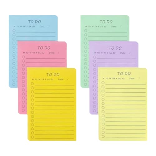 Farbiges Notizpapier, 15,2 x 10,2 cm, selbstklebend, liniert, kleine Notizblöcke, Erinnerung am Kühlschrank, Notizbuch, Kalender, ästhetische Notizen für Organisation, 300 Stück Farbiges Notizpapier, 15,2 x 10,2 cm, selbstklebend, liniert, kleine Notizblöcke, Erinnerung am Kühlschrank, Notizbuch, Kalender, ästhetische Notizen für Organisation, 300 Stück von XAGMODSHN