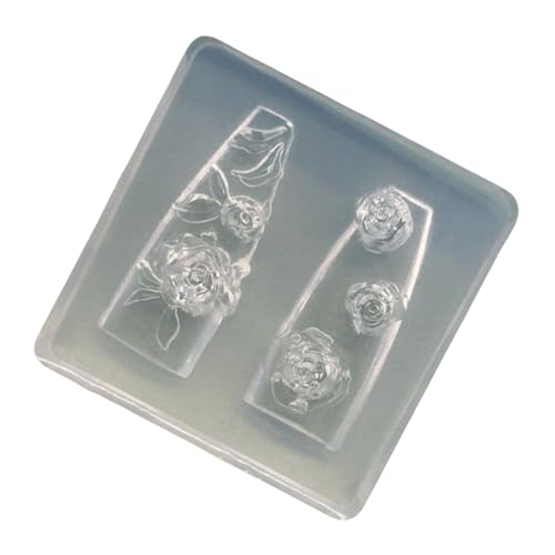Floral Silicon Nails Art Formen Dekorative Schablonen Für Professionelles Maniküre Design Und Salonzubehör Wiederverwendbares Silikonnagelform von XAGMODSHN