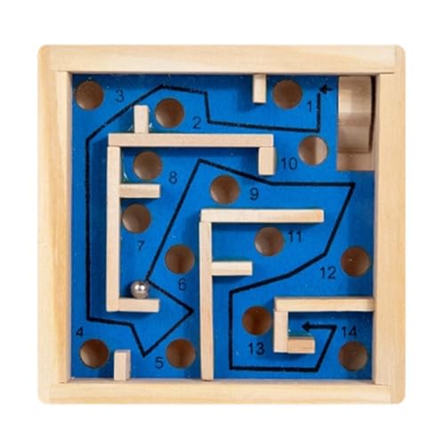 Holzperlen-Labyrinth-Brettspiel Spielzeug für Kinder frühes Lernspielzeug zur Verbesserung der Feinmotorik von XAGMODSHN