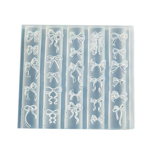 Kleine Art Accessoires Formen Bowknot Theme Nägel Die Formen Nägel Verschönerungsformen Für Zarte Maniküredesigns Wiederverwendbarer Nageldekoration Silikonform von XAGMODSHN