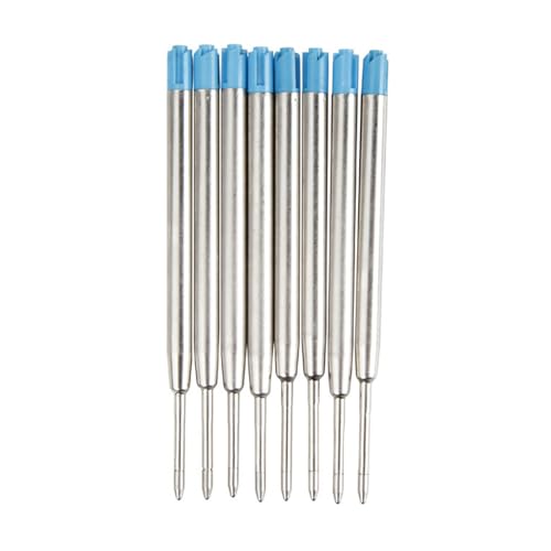 Metall-Kugelschreiberminen für Drehkugelschreiber, Multifunktions-Kugelschreiber, Standard-Kugelschreiber, Metallminen, 10 Stück Metall-Kugelschreiberminen für Drehkugelschreiber, Multifunktions-Kugelschreiber, Standard-Kugelschreiber, Metallminen, 10 Stück von XAGMODSHN