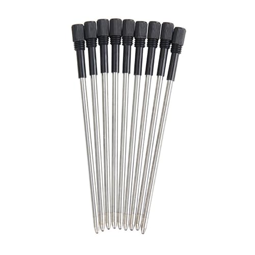 Metall-Kugelschreiberminen für Drehkugelschreiber, Multifunktions-Kugelschreiber, Standard-Kugelschreiber, Metallminen, 10 Stück Metall-Kugelschreiberminen für Drehkugelschreiber, Multifunktions-Kugelschreiber, Standard-Kugelschreiber, Metallminen, 10 Stück von XAGMODSHN