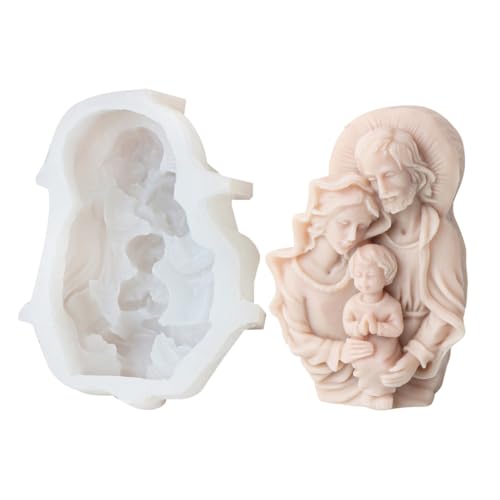 Religiöse Skulptur, Silikon-Kerzenformen für Kerzen, Seife, Weihnachtsdekoration, Silikon-Kerzenformen für Epoxidharz Religiöse Skulptur, Silikon-Kerzenformen für Kerzen, Seife, Weihnachtsdekoration, Silikon-Kerzenformen für Epoxidharz von XAGMODSHN