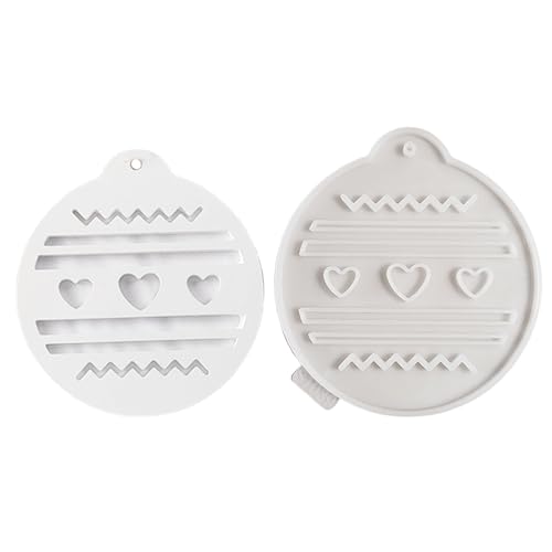 Runde Form für Anhänger, Kunstharz, Ornamente, hängende Anhängerform für Weihnachtsdekorationen und Geschenkherstellung, Wandkunst-Form von XAGMODSHN