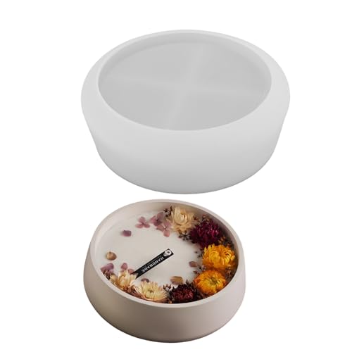 Rundes Harzschalen Robuste Silikonform Easy Freisetzungsschale Schimmelpilze Für Handwerk Von Schmuckhaltern Und Dekorativen Tellern Rundes Harzschalen Robuste Silikonform Easy Freisetzungsschale Schimmelpilze Für Handwerk Von Schmuckhaltern Und Dekorativen Tellern von XAGMODSHN