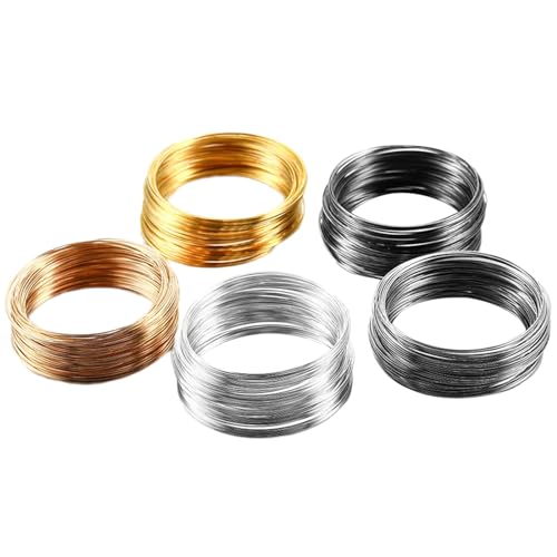 Set Von 5 Speicher Stahldrahtkreisen Set Drahtzubehör Für Armbänder Ohrringe Halsketten Schmuckkomponenten Lieferungen Set Von 5 Speicher Stahldrahtkreisen Set Drahtzubehör Für Armbänder Ohrringe Halsketten Schmuckkomponenten Lieferungen von XAGMODSHN