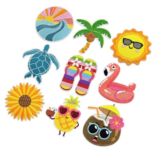 Set Von 9 Schönen Cartoon Themen Stoffflecken Reparaturflecken Mit Eisen Auf Klebstoff Zum Dekorieren Von Kleidungsstücken Und Accessoires von XAGMODSHN