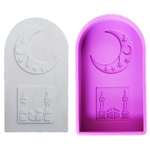 Silikon-Kerzenformen mit Stern-Mond-Design, gewölbte Türform, Kerzenformen für Epoxidharz, Kerzen, Seife, Heimdekoration Silikon-Kerzenformen mit Stern-Mond-Design, gewölbte Türform, Kerzenformen für Epoxidharz, Kerzen, Seife, Heimdekoration von XAGMODSHN