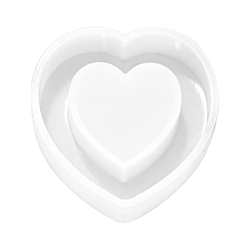 Silikon-Schlüsselanhänger-Formen, Ohrring-Formen, hohle Herzform, Schmuck, Anhänger, Ohrringe, Form zur Herstellung von Ohrringen, hohlen Herzen, Epoxidharz, Schlüsselanhänger-Form von XAGMODSHN