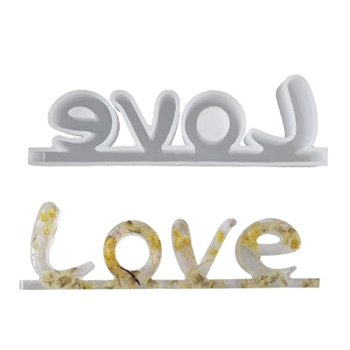 Silikonform mit 3D-Buchstaben-Ornament, Liebeskuss, Epoxidharz, für Valentinstag, Tischdekoration, Dekoration Silikonform mit 3D-Buchstaben-Ornament, Liebeskuss, Epoxidharz, für Valentinstag, Tischdekoration, Dekoration von XAGMODSHN