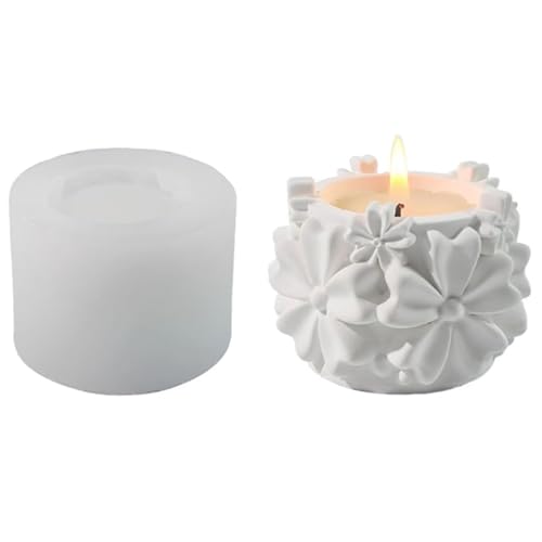 Silikonform mit Blumenmotiv, Epoxidharz, Silikonformen für Kerzenhalter, Teelichthalter, Heimdekoration, lebensmittelechtes Silikon Silikonform mit Blumenmotiv, Epoxidharz, Silikonformen für Kerzenhalter, Teelichthalter, Heimdekoration, lebensmittelechtes Silikon von XAGMODSHN