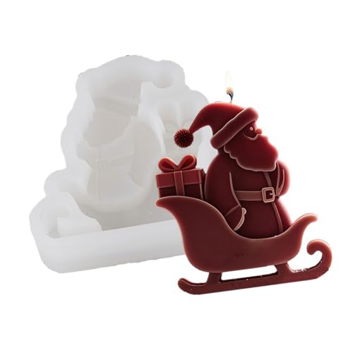 Silikonform mit Weihnachtsmann-Figur, Backwerkzeug für Epoxidharz, Basteln, Seife, Klausel von XAGMODSHN