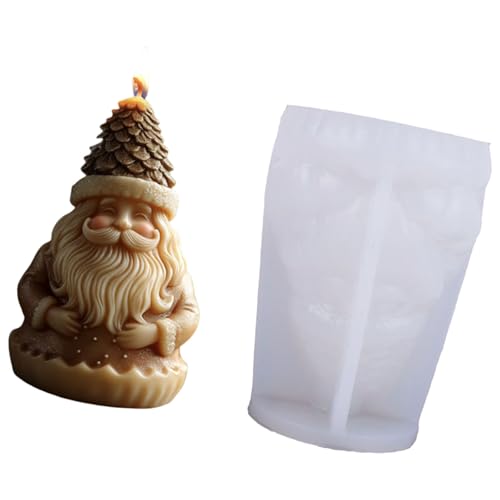 Silikonform mit Weihnachtsmann-Figur für handgefertigte Seife, Weihnachtsmotiv-Silikone für Epoxidharz, Weihnachtsmann-Form Silikonform mit Weihnachtsmann-Figur für handgefertigte Seife, Weihnachtsmotiv-Silikone für Epoxidharz, Weihnachtsmann-Form von XAGMODSHN