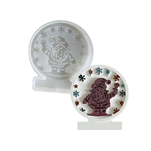 Weihnachts-Zwerg-Weihnachtsmann-Silikonformen für Epoxidharz, Gipsdekoration, Weihnachtsdekoration, Schokolade, Backen Weihnachts-Zwerg-Weihnachtsmann-Silikonformen für Epoxidharz, Gipsdekoration, Weihnachtsdekoration, Schokolade, Backen von XAGMODSHN